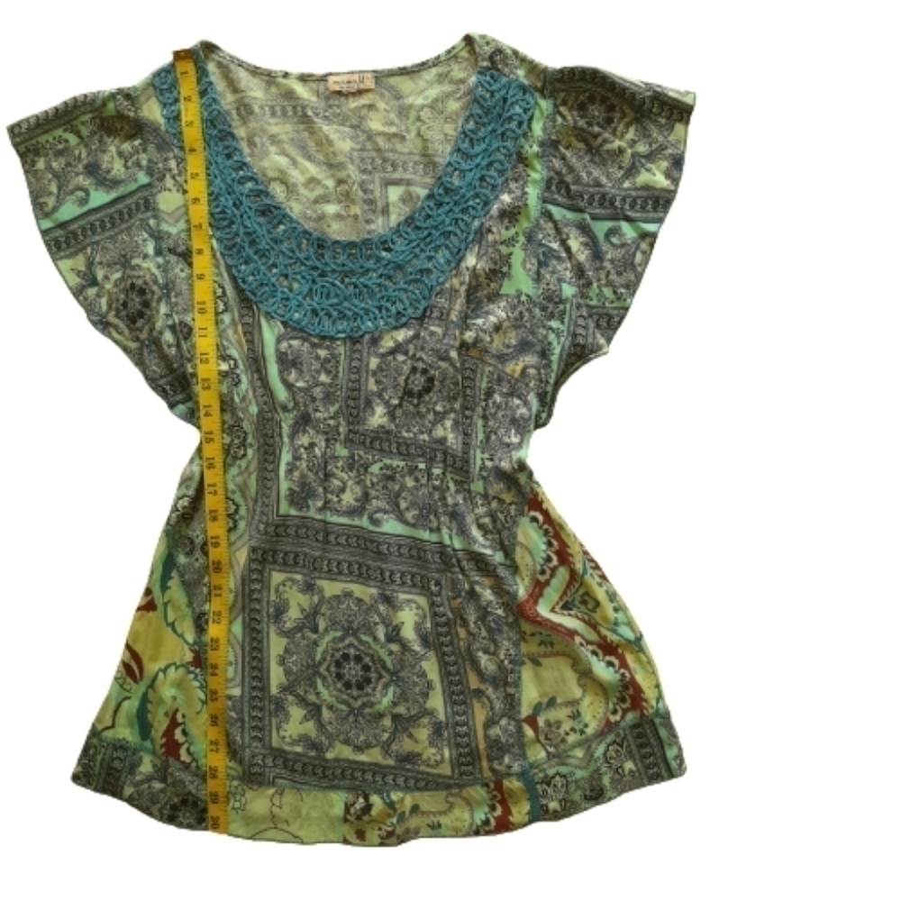One World Live and Let Live tunic top Large - Picture 10 of 13